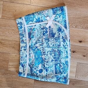 Lilly Pulitzer Skort Blue Aqua White